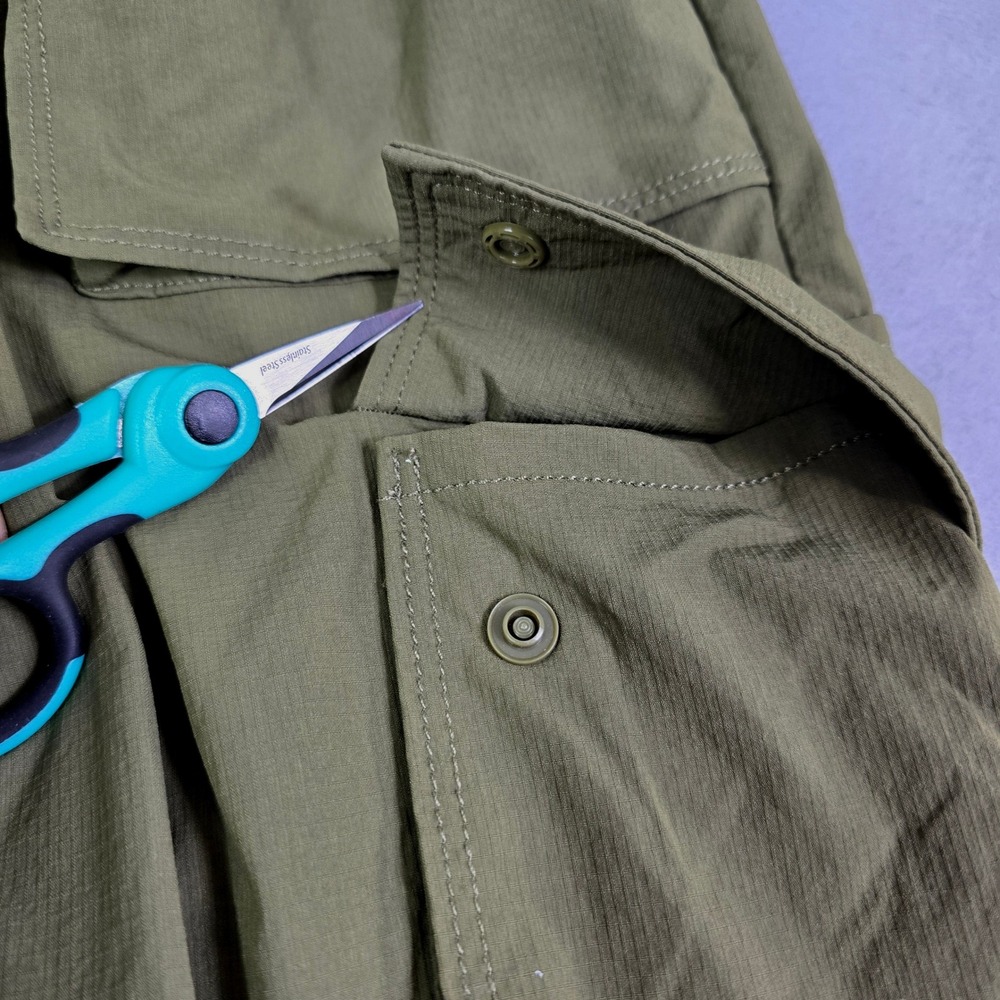 Fabletics Heights Cargo Pants Women S Green Wide Leg Bungee Utility Lightweight - Picture 6 of 10